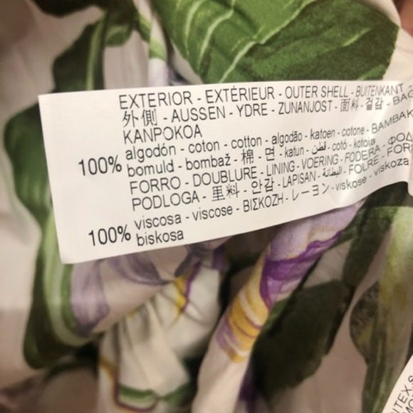 💚💜💛  ZARA Very Cute Floral Cotton Dress, M, NWT - Picture 8 of 10